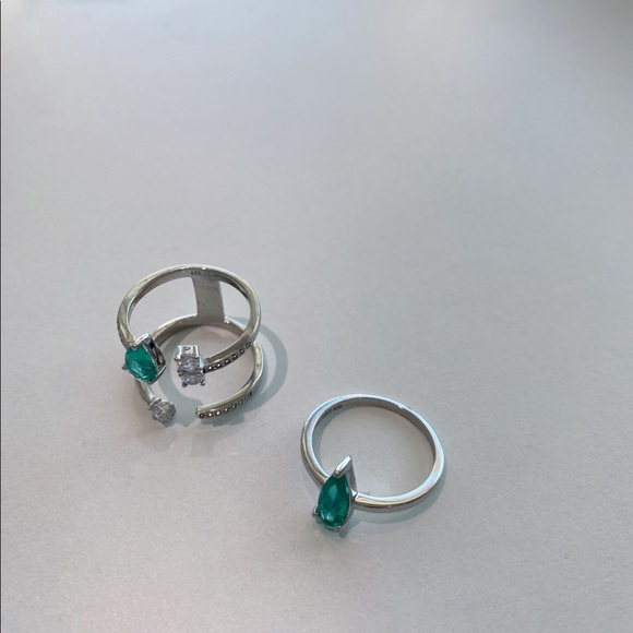 925 silver Ring Set - Picture 3 of 5